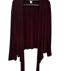 Chico's chocolate brown Cardigan Chicos Sz3 = XL